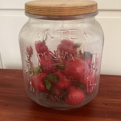 Planters Peanut Glass Canister