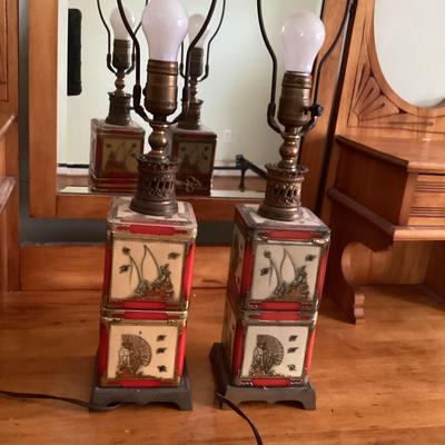 Pair Of Asian Lamps