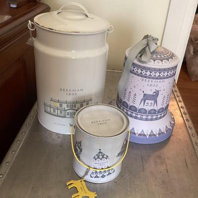 Empty Beekman Canisters