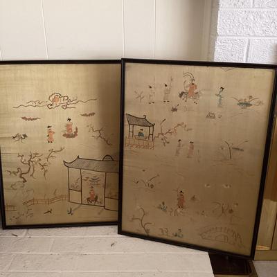 Framed Silk Art