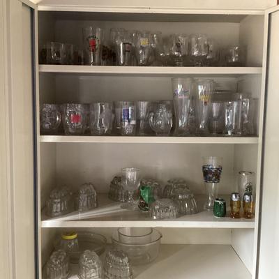 Large Lot Of Drinking Bar Glasses 