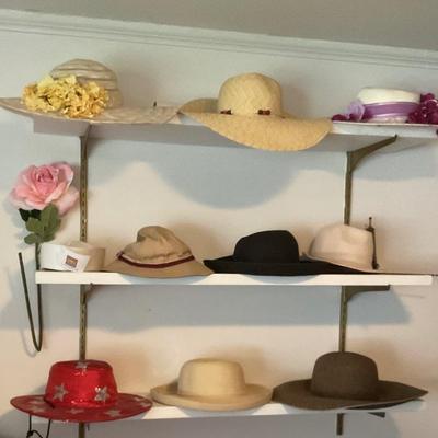 Wide brimmed hats, great for Easter or Jazz Fest