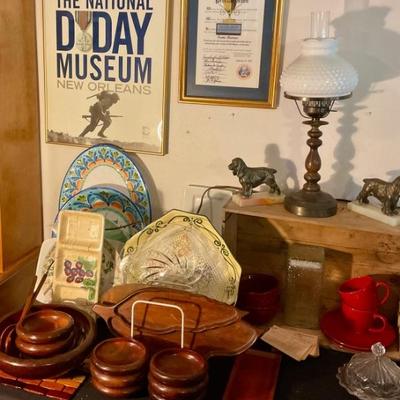 Posters, serving dishes