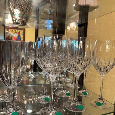 Waterford and Shannon cut crystal glasses