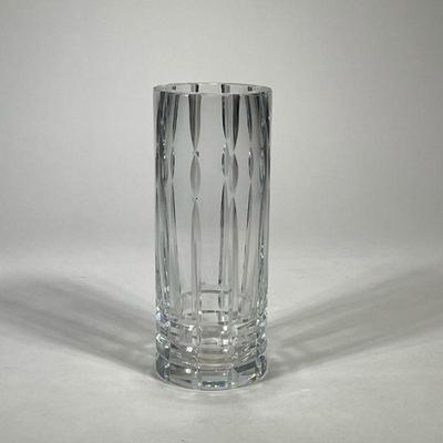 Cylindrical Cut Crystal Vase | Dimensions: h. 10 x dia. 4 in.