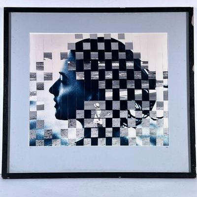 COLLAGE PRINT | Faces. Collage print 15.5 x 19 in. Sight Initialed & dated “94” lower right, numbered “2/3” lower left Dimensions: h....