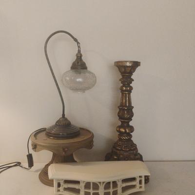 Lamp & Pedestal