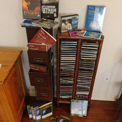 5 Drawer Stand & CD Holder W/ CD's