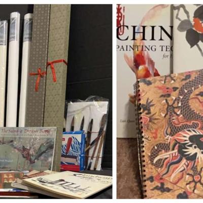 Chinese Brush Painting, Scrolls, Rice Paper And More Art Supplies