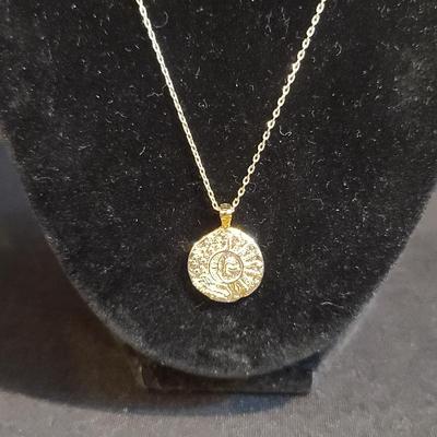 Gold Tone Necklace & Lapel Pins