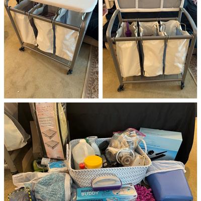 Seville Clothes Hamper With Ironing Board, Baseboard Buddy And More! 