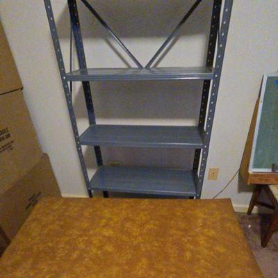 Metal Shelf Unit And Storage Box