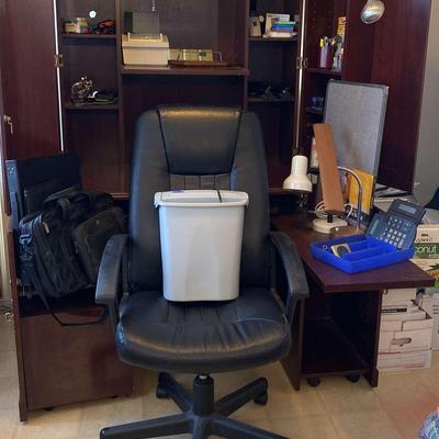 Office Desk, Chair, & Office Supplies