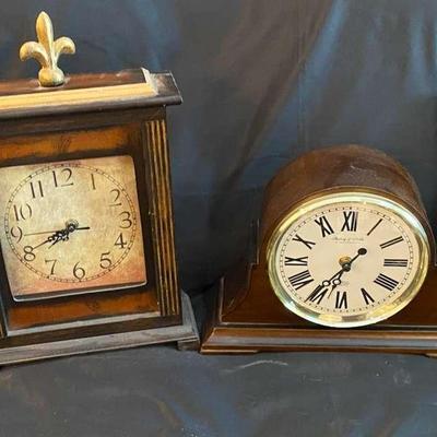 Sterling And Noble And Hobby Lobby Clocks With Bookends