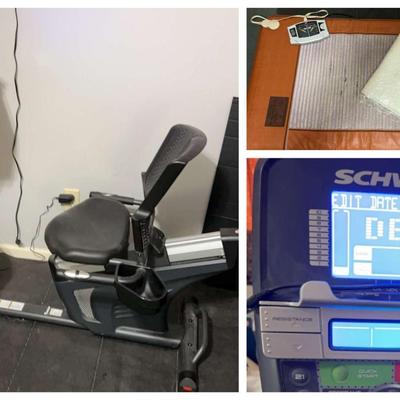 Schwinn 270 Exercise Bike, Bio Mat 2002 MX Pro Amethyst And Exercise Ball