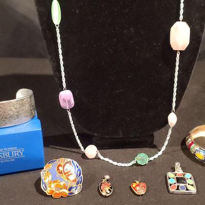 Cloisonne & Colorful Jewelry Featuring Salisbury 