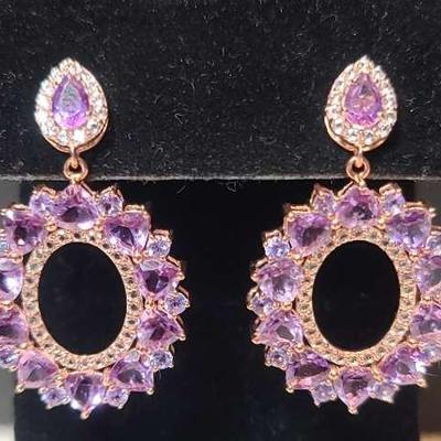 .925 Gemstone Earrings 