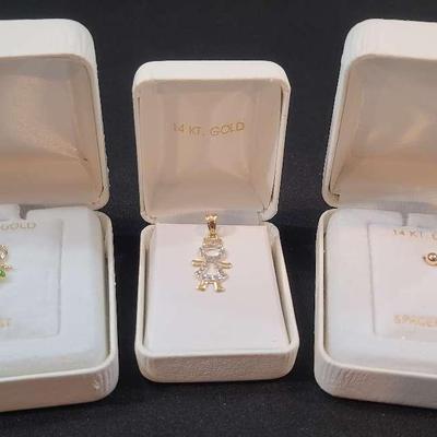 14K Gold Charms & Spacer Beads