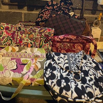 Handbags... lots of Vera Bradley!