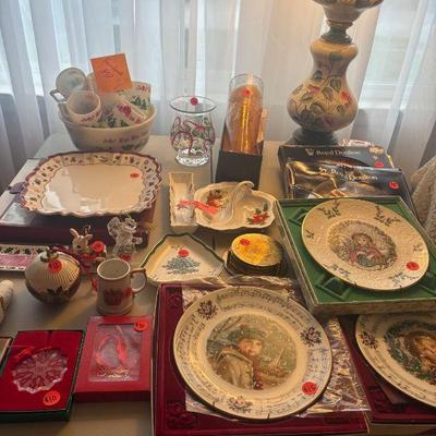 Christmas China and Glass