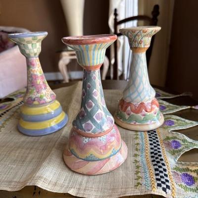 MacKenzie-Childs candlesticks