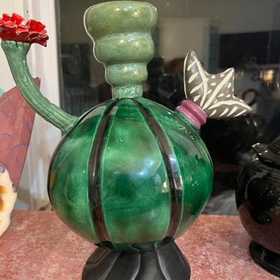 Unique teapot with flower spout