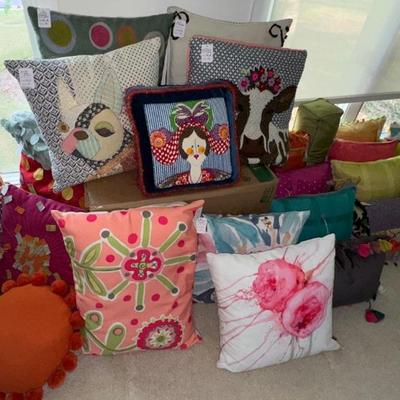 Anthropologie & other whimsical pillows