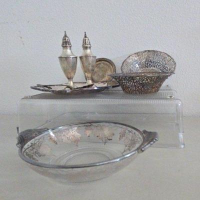 Sterling S & P w/Silver Plate Service Ware 