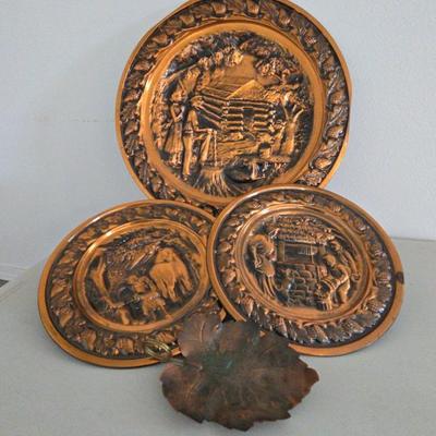 Copper Plate Wall Hangings 