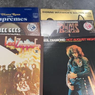 Led Zeppelin, Dione Warwick, Supremes, BeeGees