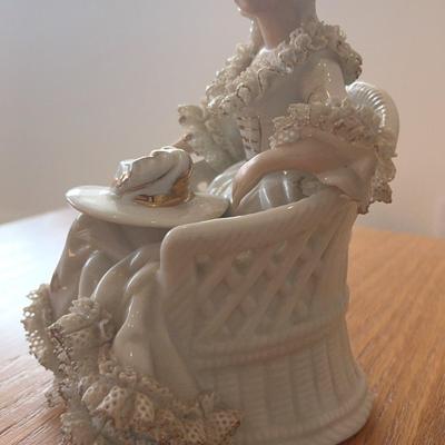 Vintage "Dresden" Style White Lady