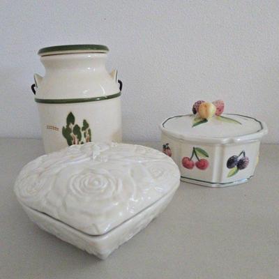VTG Brock California Pottery Milk Can Cookie Jar