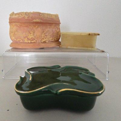 Onyx, Incolay, Porcelain Vintage Boxes 