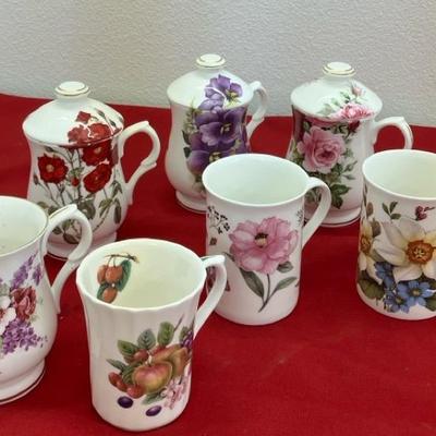 Assorted “Heirloom” Bone China Pieces, 7