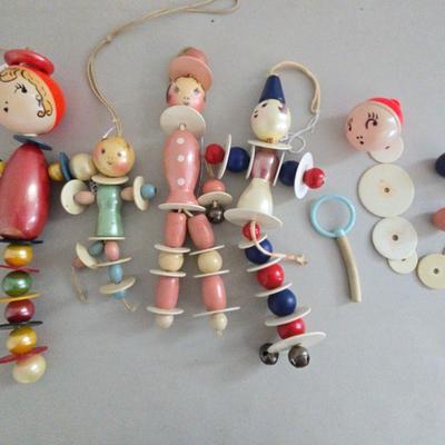 Antique-Vintage Wooden Baby Crib Toys