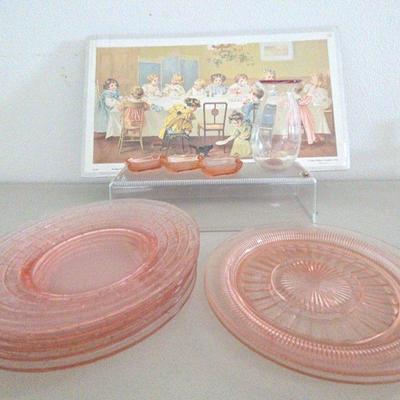 Art Deco Heinrich Hoffmann Cupid Pink Salt Cellars & Others 