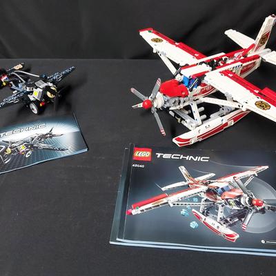 LEGO TECHNIC PLANES- HOVERCRAFT #42002 AND FIRE PLANE #42040