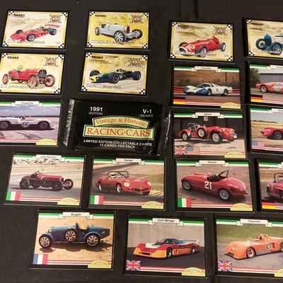 VINTAGE RACING CARDS COLLECTABLE CARDS
