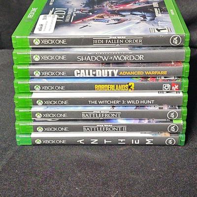 8 VARIOUS XBOX ONE VIDEO GAMES