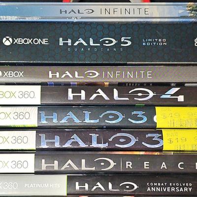 COLLECTION OF HALO GAMES FOR XBOX ONE & 360