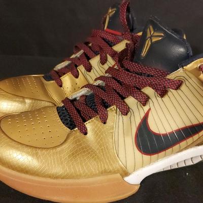 NIKE ZOOM KOBE IV OLYMPIC GOLD MEDAL SNEAKERS 