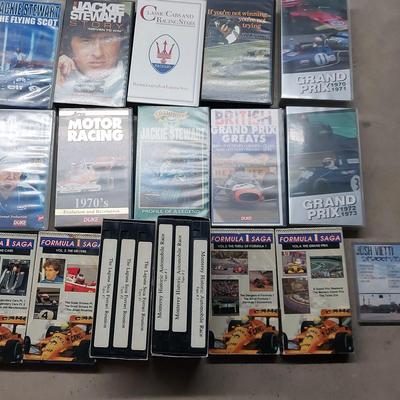 MOTOR RACING, GRAND PRIX, FORMULA 1 - VHS - LARGE ASSORTMENT 