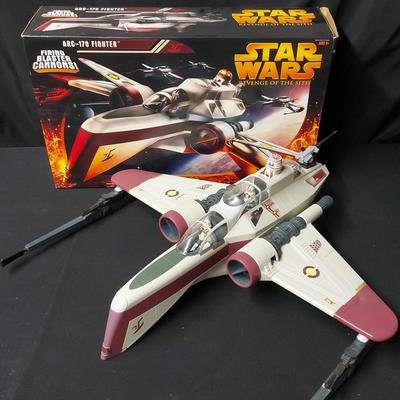 STAR WARS REVENGE OF THE SITH ARC-170 FIGHTER WITH BOX