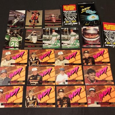 HI-TECH INDY RACING CARDS, INCLUDING UNOPENED CARD PACKS 