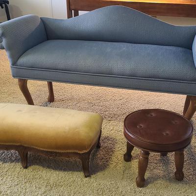 SWEET UPHOLSTERED BENCH, OTTOMAN, AND STOOL 