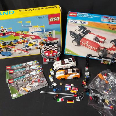 LEGO RACING SETS- VICTORY LAP RACEWAY #6395, FORMULA I RACER #5540, AND SPEED CHAMPIONS #75912