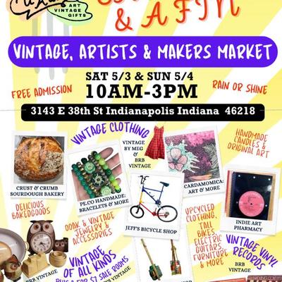 "Sawbuck & A Fin" Vintage, Artists & Makers Market - Sat & Sun - May 3-4, 2025 - 10am-3pm PLUS 2 for $7 Vintage...