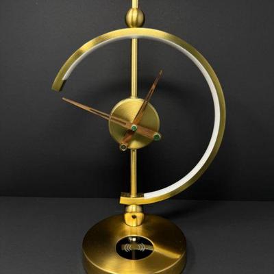 Golden Time LED Lamp w/ Analog Clock & Wireless Charging Base	