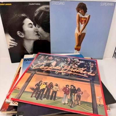 #4 Iconic Vinyl Records: John Lennon, Streisand, Cooper Brothers +	