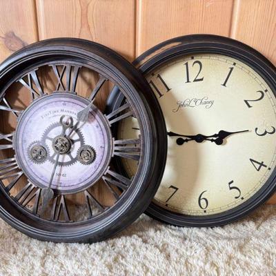 John L. Chaney + FirsTime & Co. Gearworks Classic Wall Clocks	